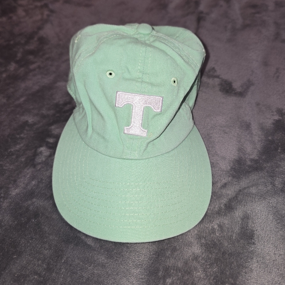 VOLUNTEER TRADITIONS Women's Mint Green Hat With TENNESSEE T On Front In White
